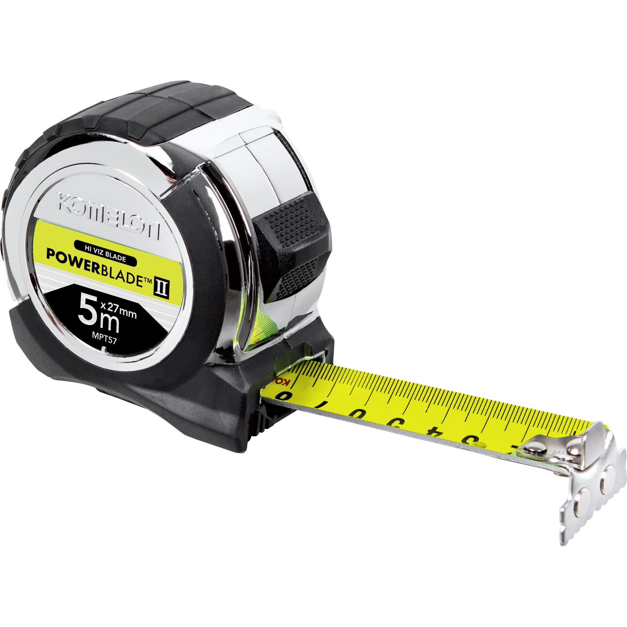 Komelon, Strumento di misurazione della lunghezza, MPT57 Massband POWERBLADE Hi-Viz 5m x 27mm mit magnetischem Endhaken