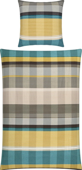 Actual product image Erwin Müller Mix & Match "Check" bed linen (Duvet cover, 80x80 cm)