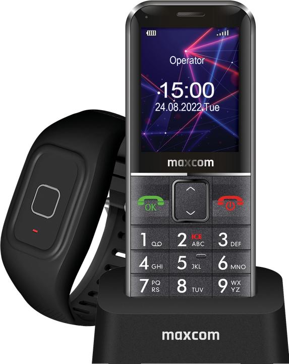 Produktbild Maxcom MM735 Comfort mobile phone + SOS bar black (2.20", 2 Mpx, 3G)