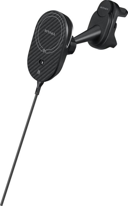 Produktbild Pitaka Car mount with wireless charger MagEZ Pro 2 Qi2 Tesla Magsafe for Tesla Model 3/Y black gray
