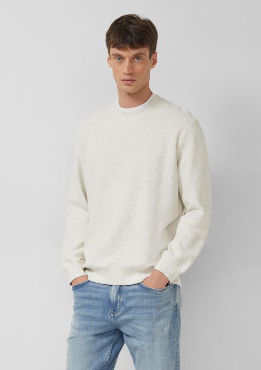 Produktbild s.Oliver Sweatshirt Strukturiertes Sweatshirt mit Rippbündchen (M)