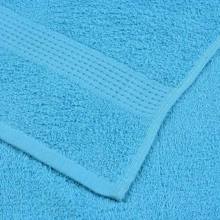 Image du produit vidaXL Serviettes 10 pcs. Turquoise 100x200 cm 360 g/m² 100% coton Serviette de plage (100 x 200 cm)
