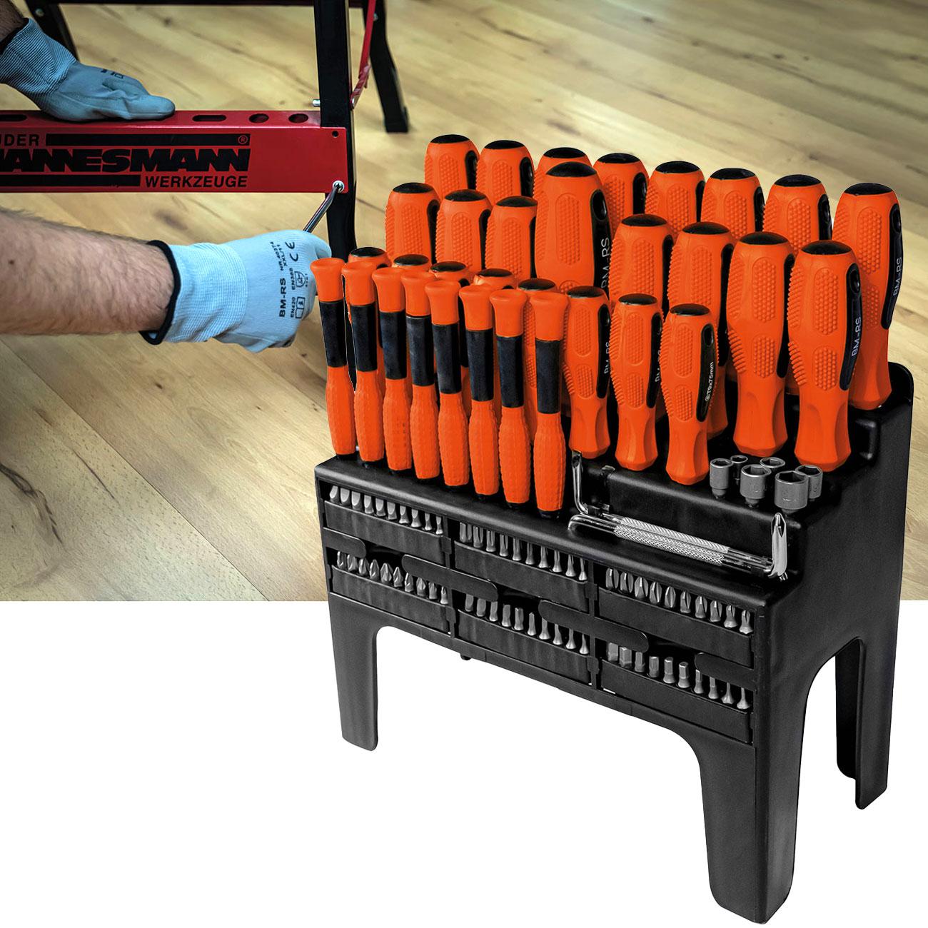 Thumbnail - Mannesmann, Schraubenzieher, 100-tlg. Schraubendrehersatz