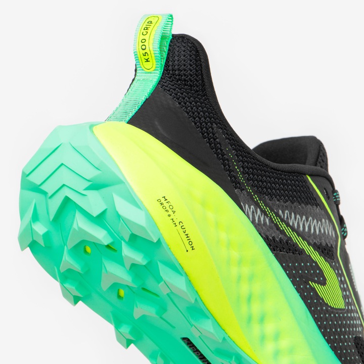 Produktbild Kiprun Laufschuhe Trailrunning Crosslauf Kinder - K500 Grip schwarz/grün (39)