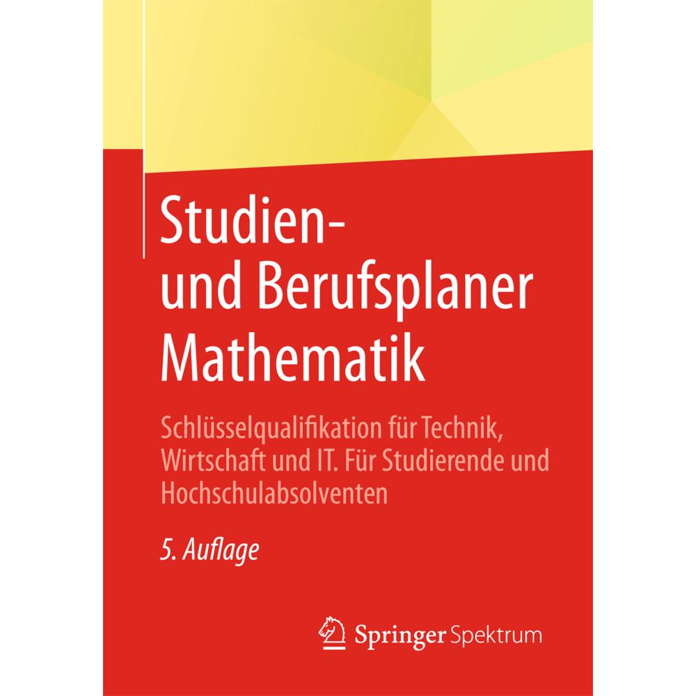 Studien- und Berufsplaner Mathematik, Schulbücher von Springer Fachmedien Wiesbaden