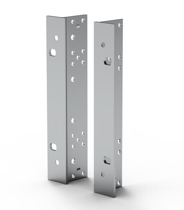 Image du produit Schroff Équerre 19" type F avec trous de préhension pour joint en acier inoxydable - ÉQUILIBRE 19" 4U