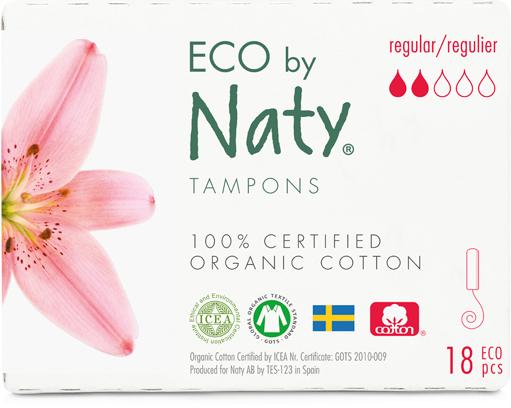 Produktbild Naty Bio-Tampons Regular ohne Applikator 18 Stück (18 x, Normal)