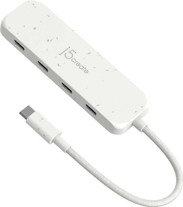 Actual product image j5Create Eco-Friendly USB-C to 4-Port Type-C Gen 2 Hub, USB 3.2 Gen 1 (3.1 Gen 1) Type-C, USB 3.2 Ge (USB-C, 4 Ports)
