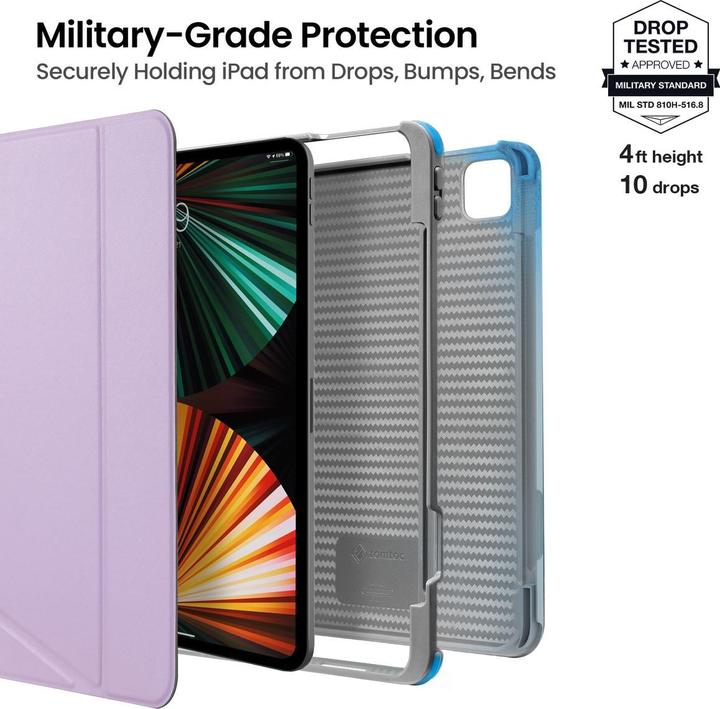 Immagine prodotto tomtoc Tri-Case intelligente (12,9") (iPad Pro 12.9 2021 (5a generazione))