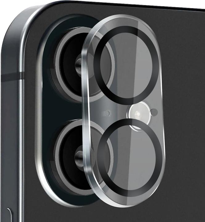 Immagine prodotto Crong Lens Shield - Vetro per la fotocamera e l'obiettivo dell'iPhone 16 / iPhone 16 Plus (1 pz., Apple iPhone 16, Apple iPhone 16 Plus)