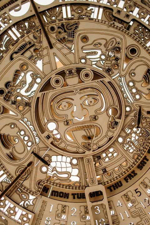 Actual product image Wood Trick Maya calendar - wooden kit