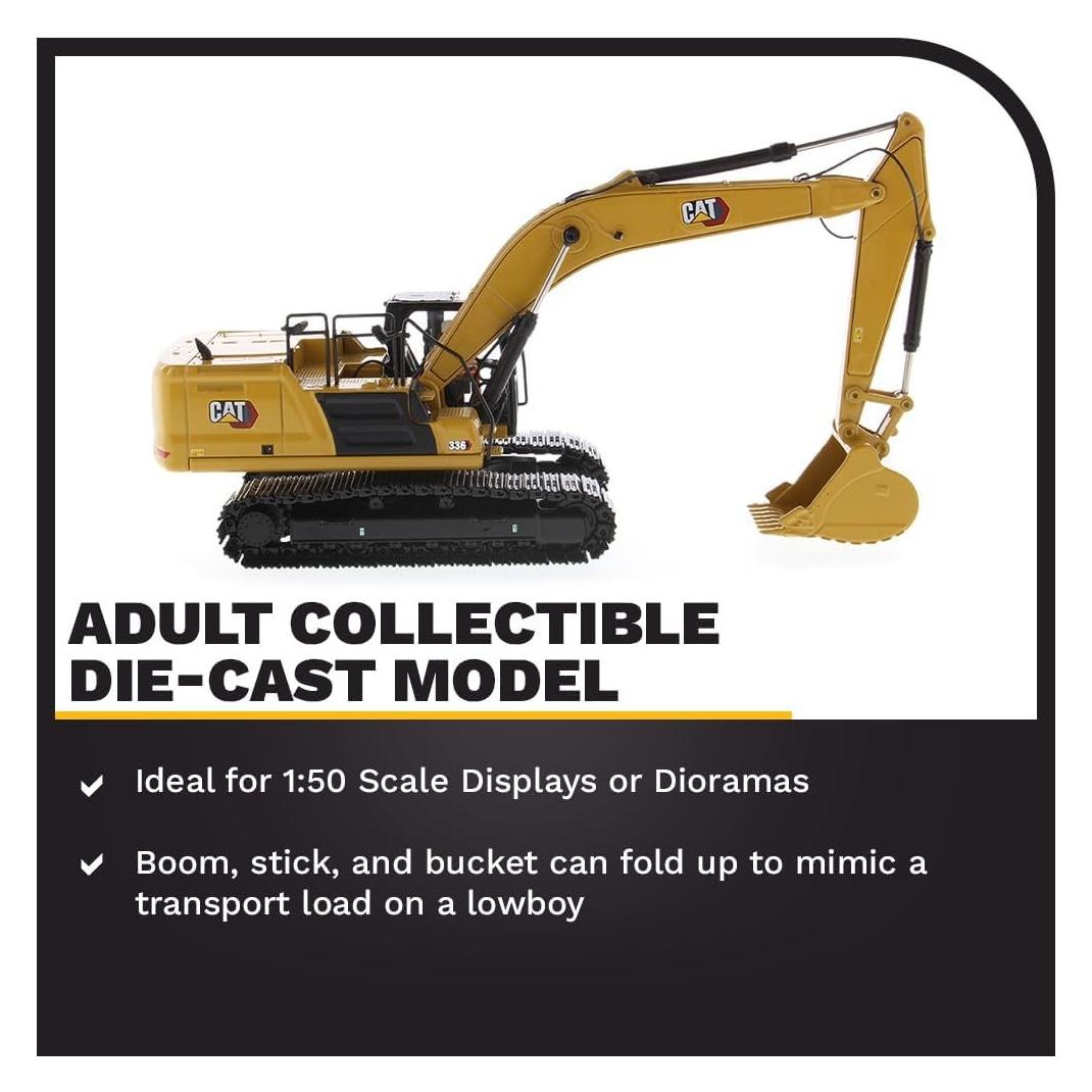 Diecast Masters Caterpillar Graafmachine 336 Hex Schaal 1, 50