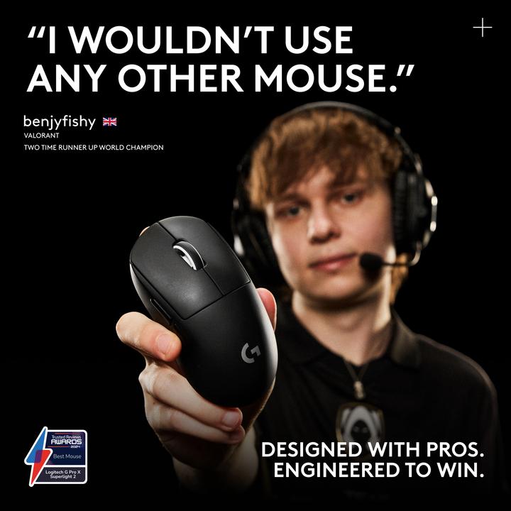 Actual product image Logitech G Pro X Superlight 2 (Cable, Wireless)
