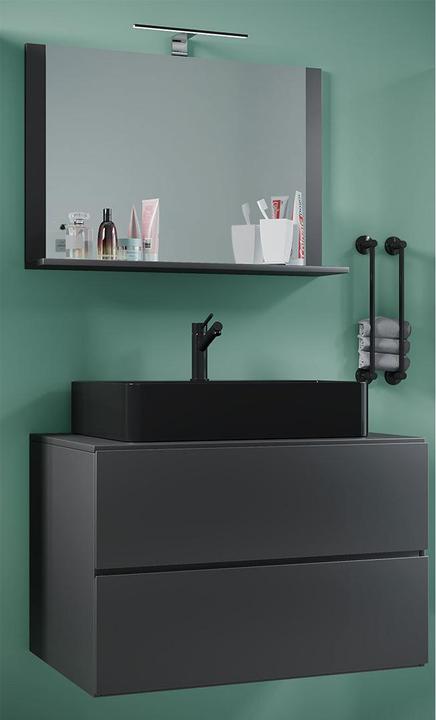 Actual product image VCM 3-piece Washbasin Bathroom Furniture Lendas 80 cm M