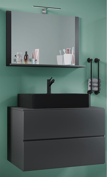 Produktbild VCM 3-tlg Waschtisch Badmöbel Lendas 80 cm M