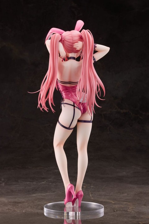 Actual product image PartyLook Original Character statuette PVC 1/4 Pink Twintail Bunny-chan Deluxe Ver. 43 cm