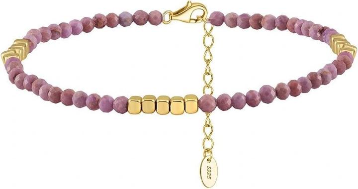 JVD - Charming beaded bracelet in gold plated silver SVLB0428XK1GF24 (Argent)