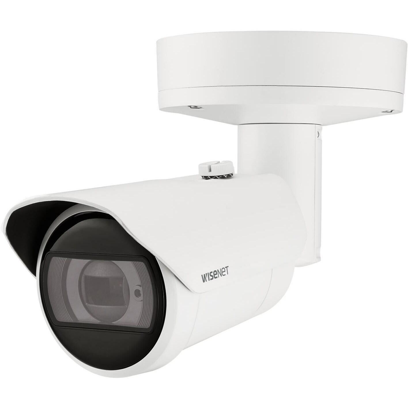 Hanwha 6MP AI IR Bullet Camera (3328 x 1872 Pixels), Netzwerkkamera, Weiss