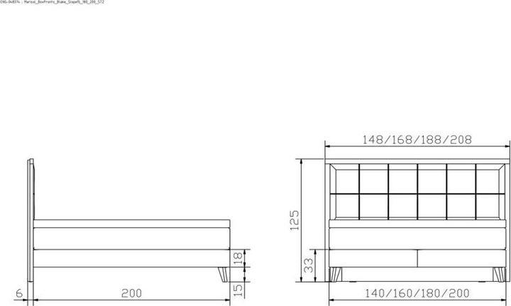Actual product image Hasena Marisol incl. topper Lovely-Top (firm) (140 x 200)
