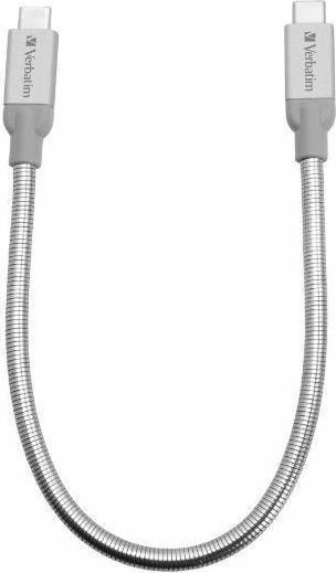 Produktbild Verbatim Sync & Charge Stainless Steel USB-C (0.30 m, USB 3.2 Gen 2)