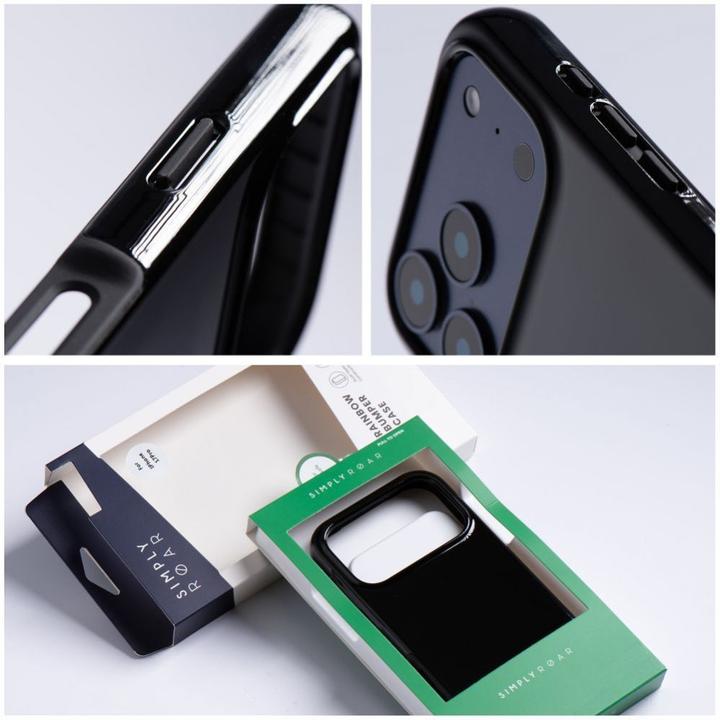 Produktbild Roar Back panel cover case RAINBOW BUMPER compatible with MagSafe for IPHONE 17 black (Apple iPhone 17)