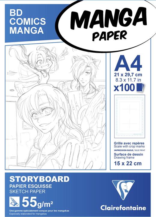 Image du produit Clairefontaine Manga (A4, Règle spéciale, Couverture souple)