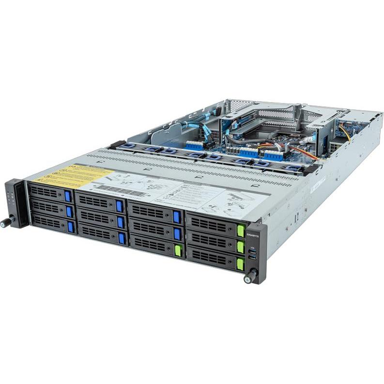 Gigabyte R283-Z91-ACV1 (Rev. 3.x) Rack Server 2U Dual Sockel SP5 6NR283Z91DR000ACV1, Server Barebone