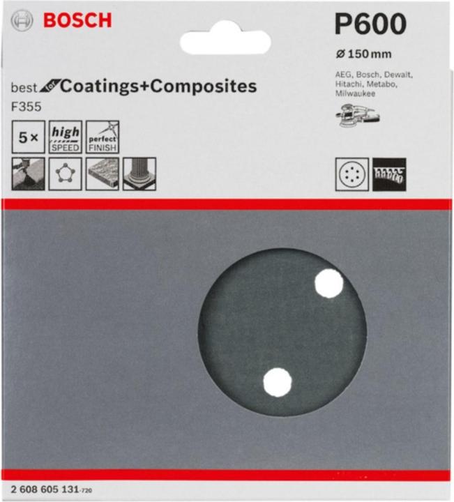 Produktbild Bosch Professional Zubehör PRO F355 Schleifblatt, 150 mm, G600 (600)