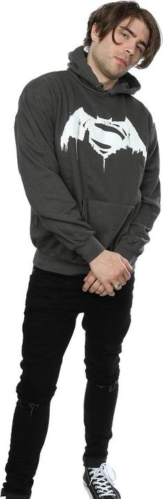 Actual product image Mens Batman v Superman Beaten Logo Hoodie (XL)