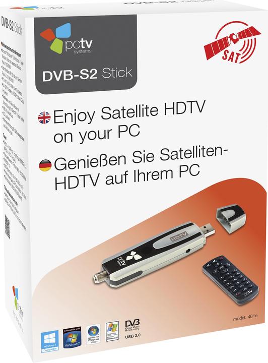 Produktbild Hauppauge PCTV DVB-S2 Stick 461e (USB 2.0, DVB-S2)