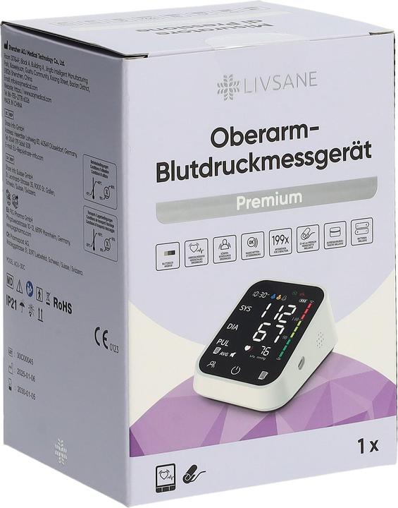 Image du produit Livsane Oberarm Butdruckmessger Premium (Tensiomètre à bras)