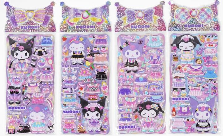 Actual product image Comansi Hello Kitty Kuromi assorted Embossed stickers