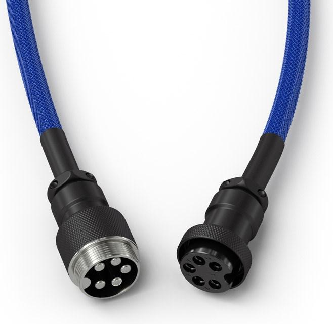 Actual product image Glorious PC Gaming Race Coiled Cable Cobalt, USB-C to USB-A Coiled Cable (1.37 m, USB 2.0)