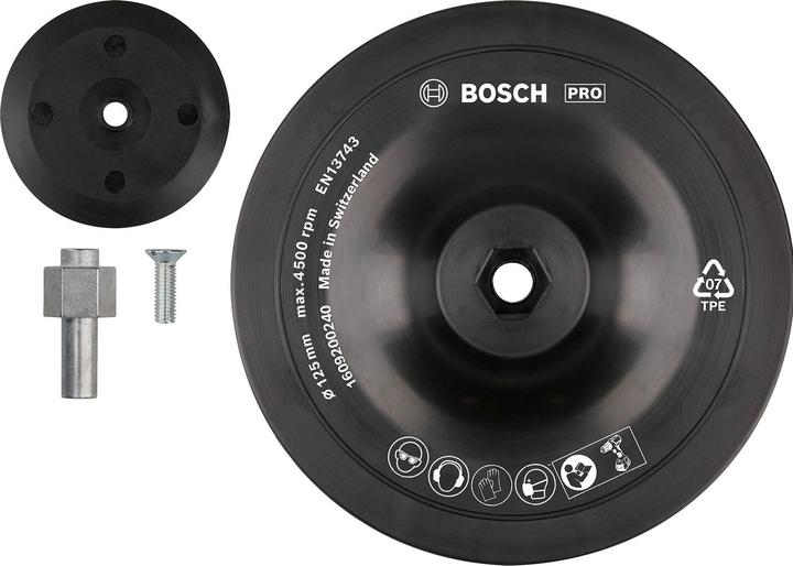 Produktbild Bosch Professional Zubehör PRO Backing Pad, 125 x 8 mm
