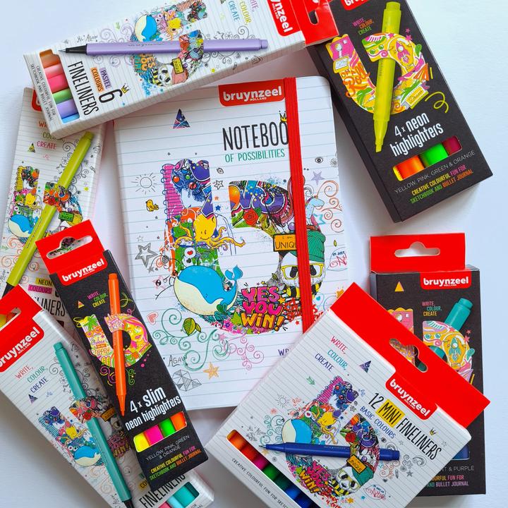 Produktbild Bruynzeel Filzstifte Neon 4 Farben (4x)