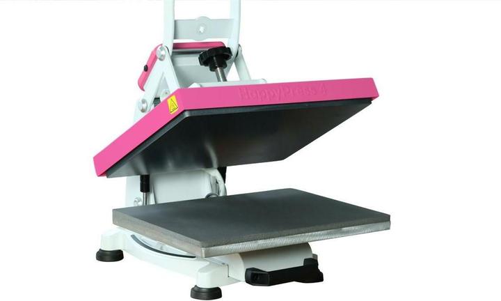 Image du produit Happy Fabric Presse à chaud HappyPress 4, A4 rose, ouverture automatique, support