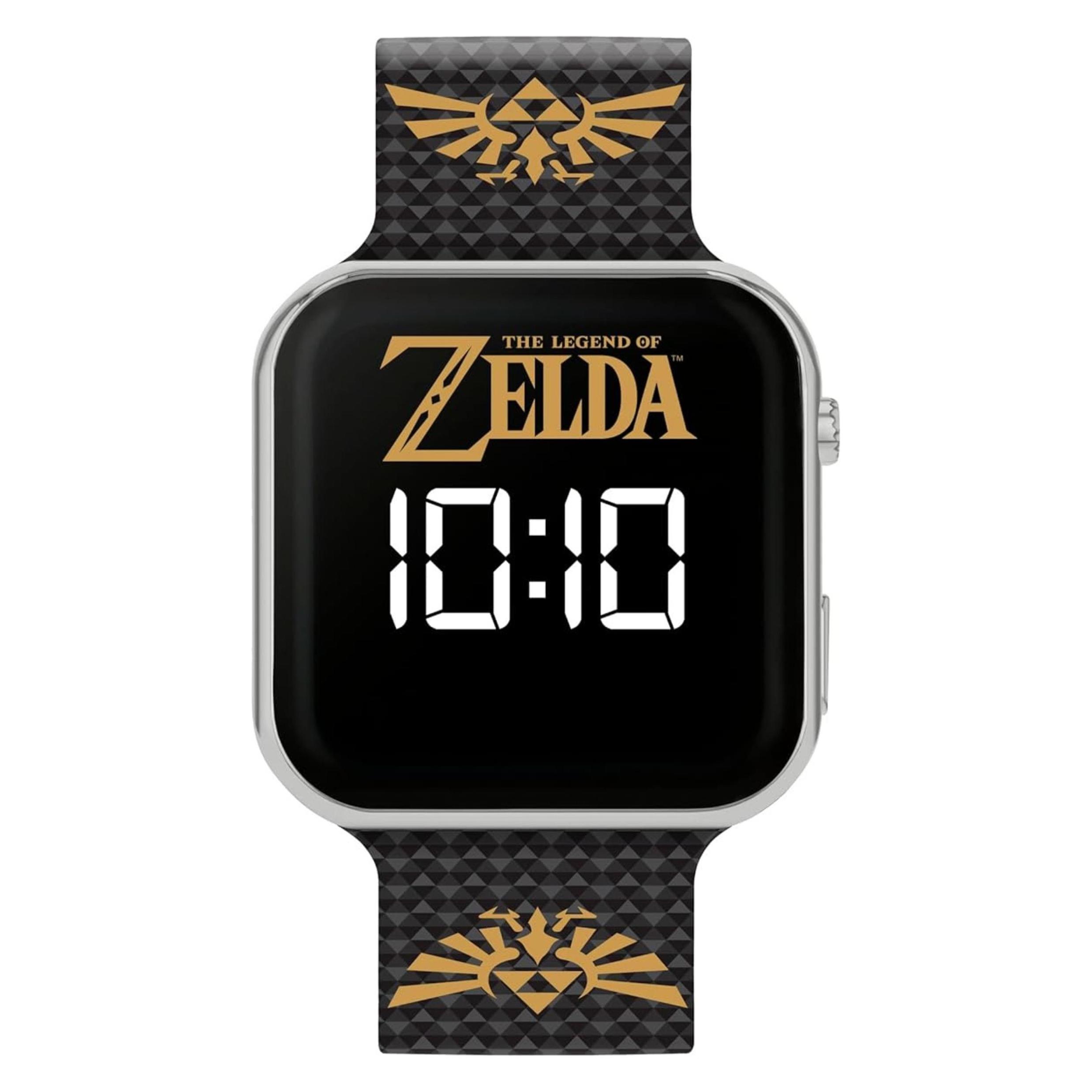 Disney, Armbanduhr, Zelda Kids Led Digital Watch With Black Silicone Strap GLZ4013, Schwarz, (Digitaluhr)