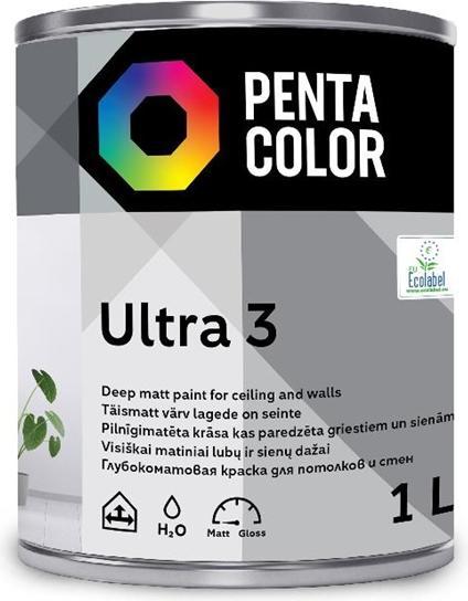 Productafbeelding Pentacolor Emulsieverf Ultra Mat Wit 1 L (1000 ml)