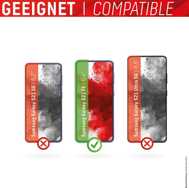 Produktbild Displex Real Glass, Full Cover Panzerglas (1 Stück, Samsung Galaxy S21 FE)