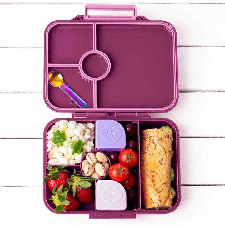 Produktbild Lekkabox Classic Lunchbox mit 4 Fächern & Trenner, plum