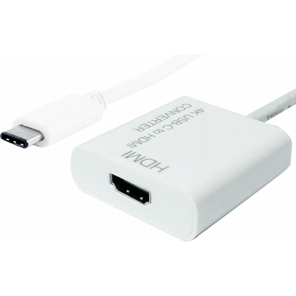Value USB-C 3.1 a (HDMI, 10 cm), Adattatore dati + video, Bianco