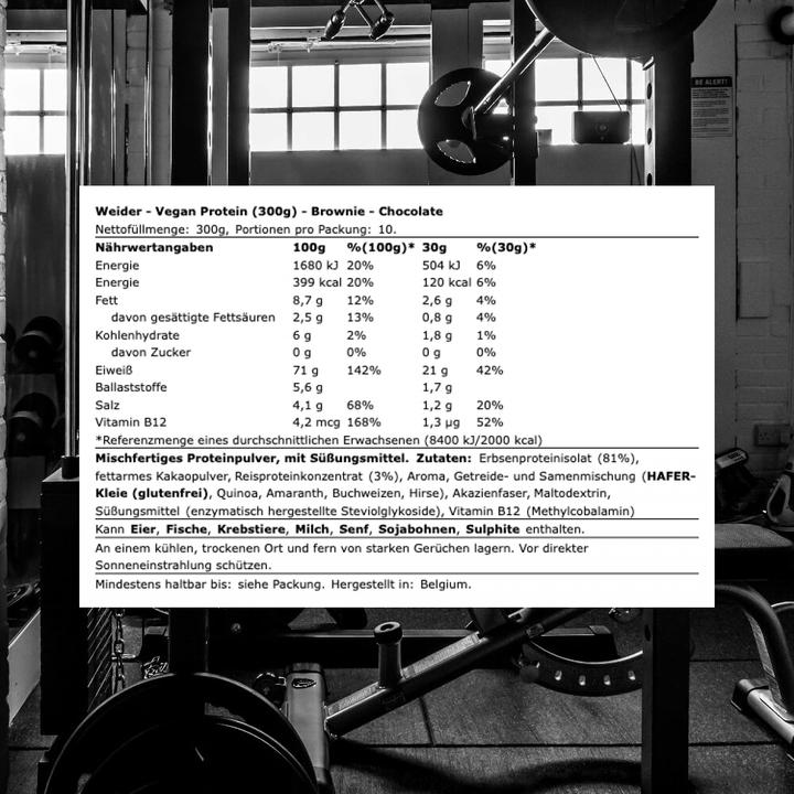 Actual product image Weider Vegan Protein (300 g, Chocolate)