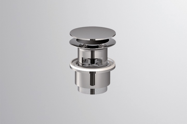 Actual product image Alape stem valve VT.1, W: 63 mm, H: 74mm, D: 63 mm, with storage function, chrome-plated, Ã¸ 1 1/4