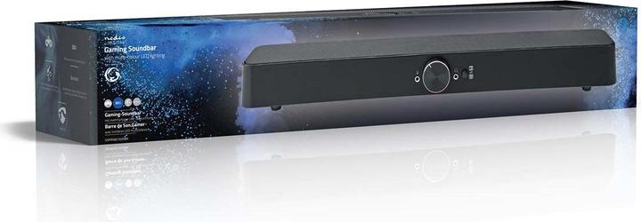 Actual product image Nedis Gaming speakers Speaker channels: 2.0 Power supply via USB 3.5 mm plug 30 W LED L (30 W, 2.0 Channel)