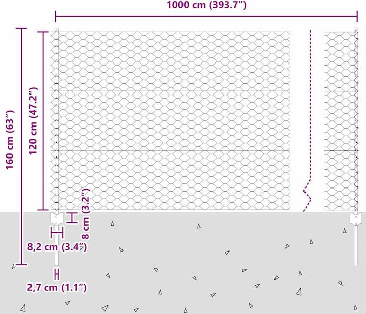 Produktbild vidaXL Aussenbarriere