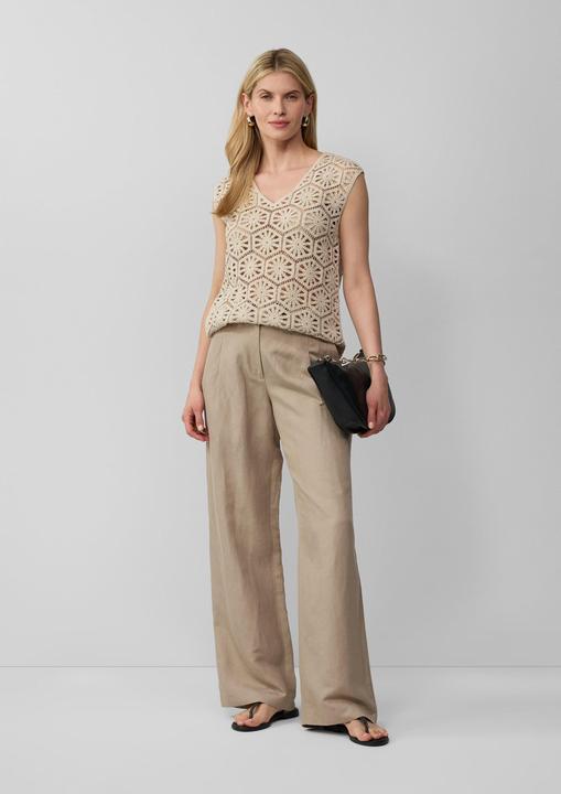 Produktbild S.Oliver Strickpullunder Semitransparentes Tanktop aus Häkelspitze (L)