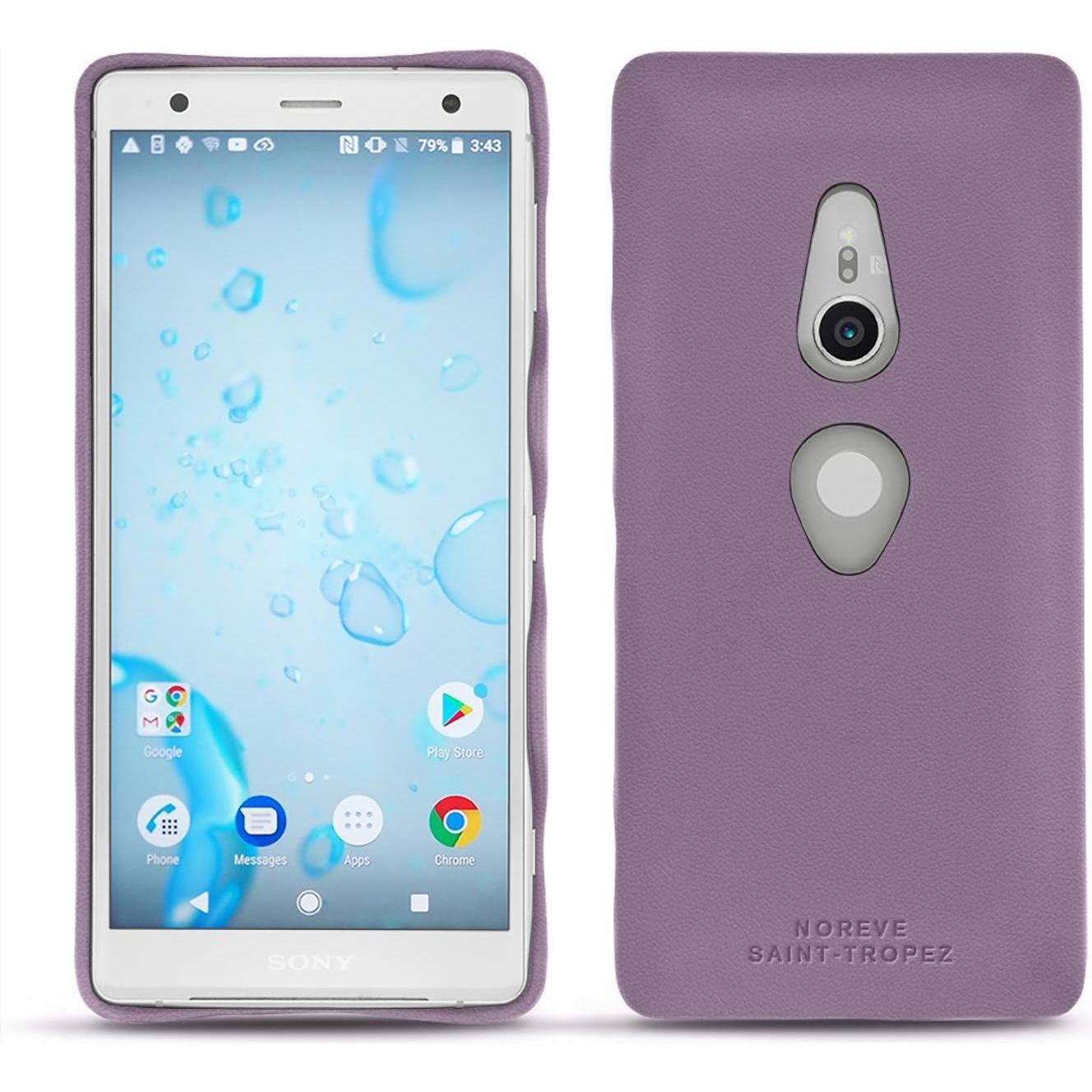 Thumbnail - Noreve Lederschutzhülle (Sony Xperia XZ2), Smartphone Hülle, Violett