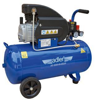 Image du produit Adler COMPRESSEUR 50l AD 2050-50-8BAR 230V (8 bar, 50 l)