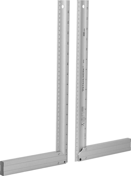 Actual product image Stahlwerk aluminum stop bracket 400 mm angle (40 cm)