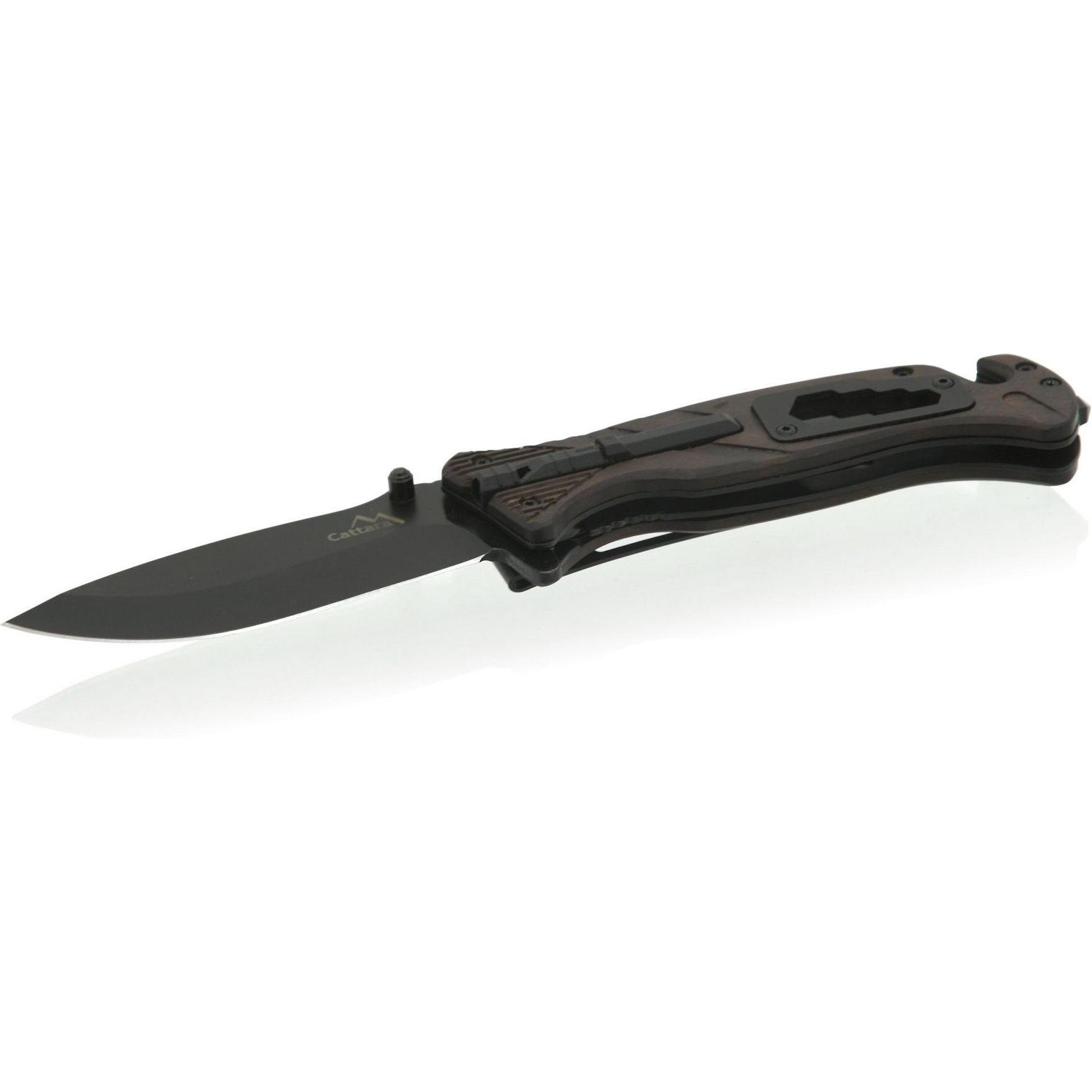 Thumbnail - Cattara, Mehrzweckmesser, BLACK BLADE Feststellmesser mit Sicherung 21,7 cm (9 cm)